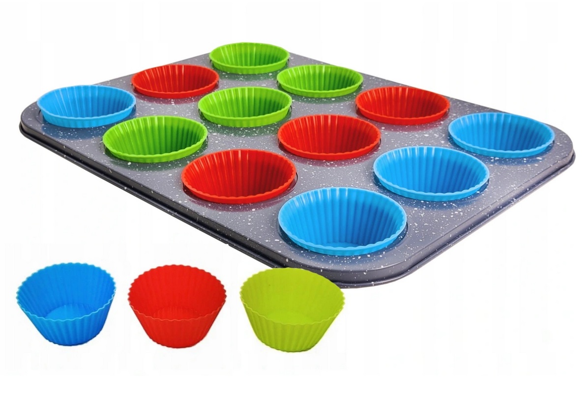 

Forma do Muffinek Silikonowe Foremki+Blacha Elit