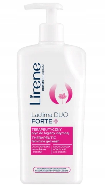LIRENE LACTIMA DUO FORTE+ TERAPEUTYCZNY PŁYN DO HIGIENY INTYMNEJ 300 ML.