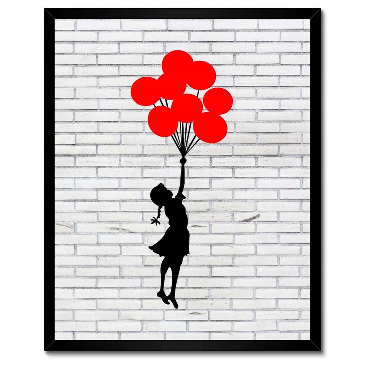 Plakáty v rámu 40x50 Dívka s balónky