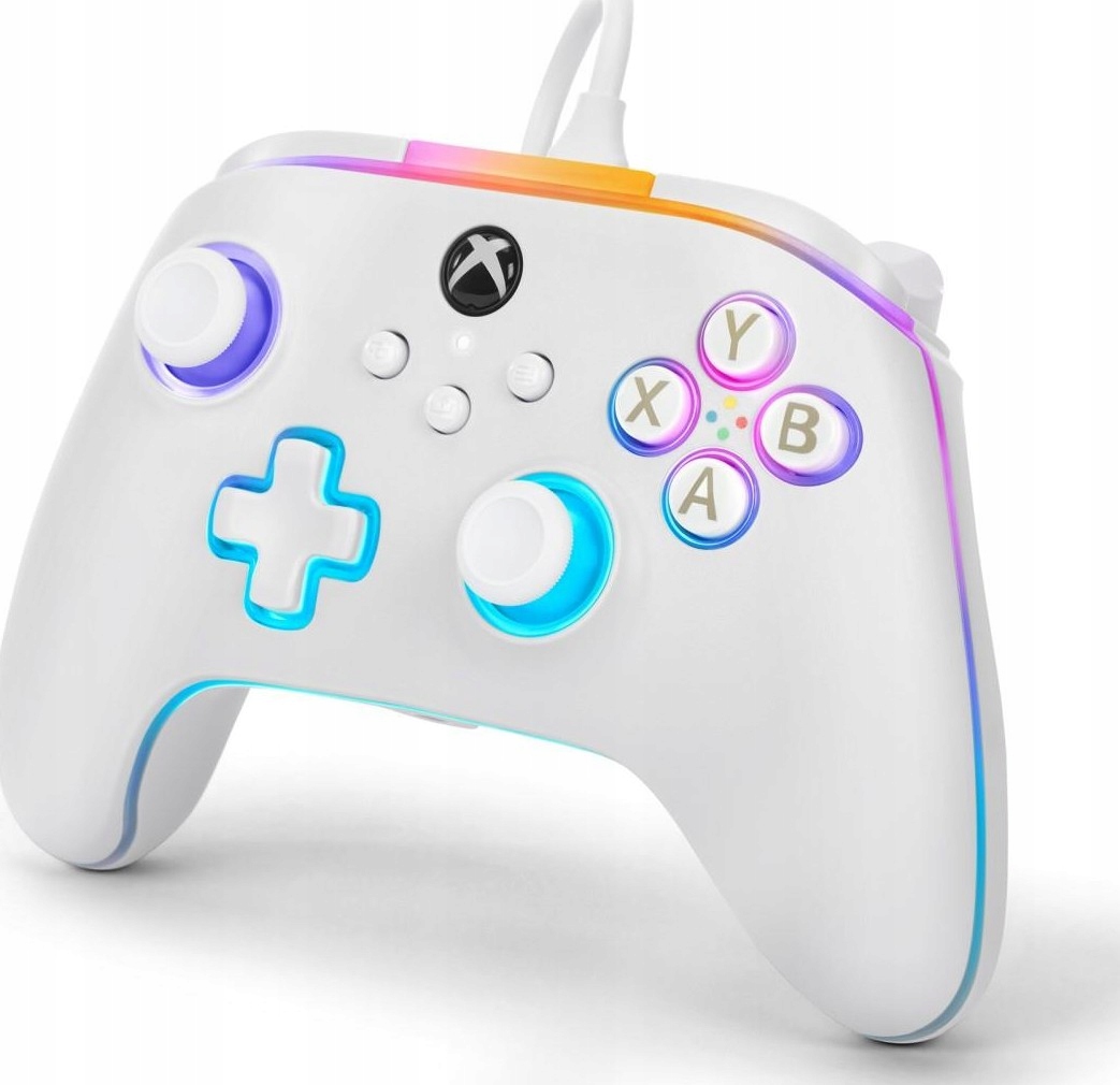 PowerA Drátový ovladač Advantage Lumectra Bílá Xs Xo Pc