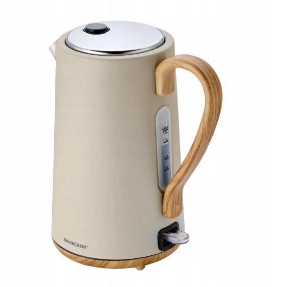 Czajnik Elektryczny 1,7L 3100W Beżowy SilverCrest Filtr 360°