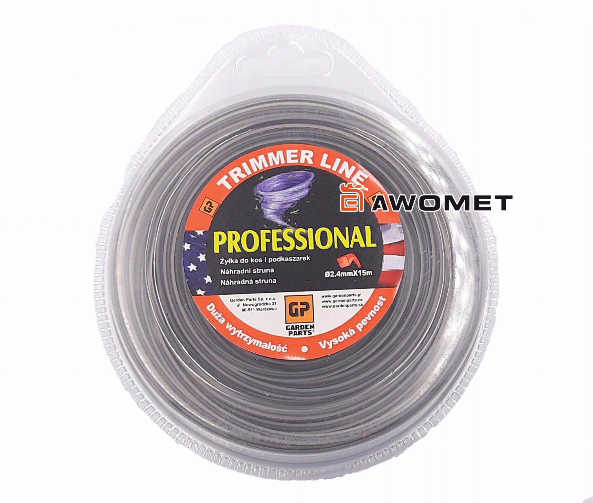 

Żyłka tnąca Dual 2.6mm x 15 metr -kwadratowa wkład
