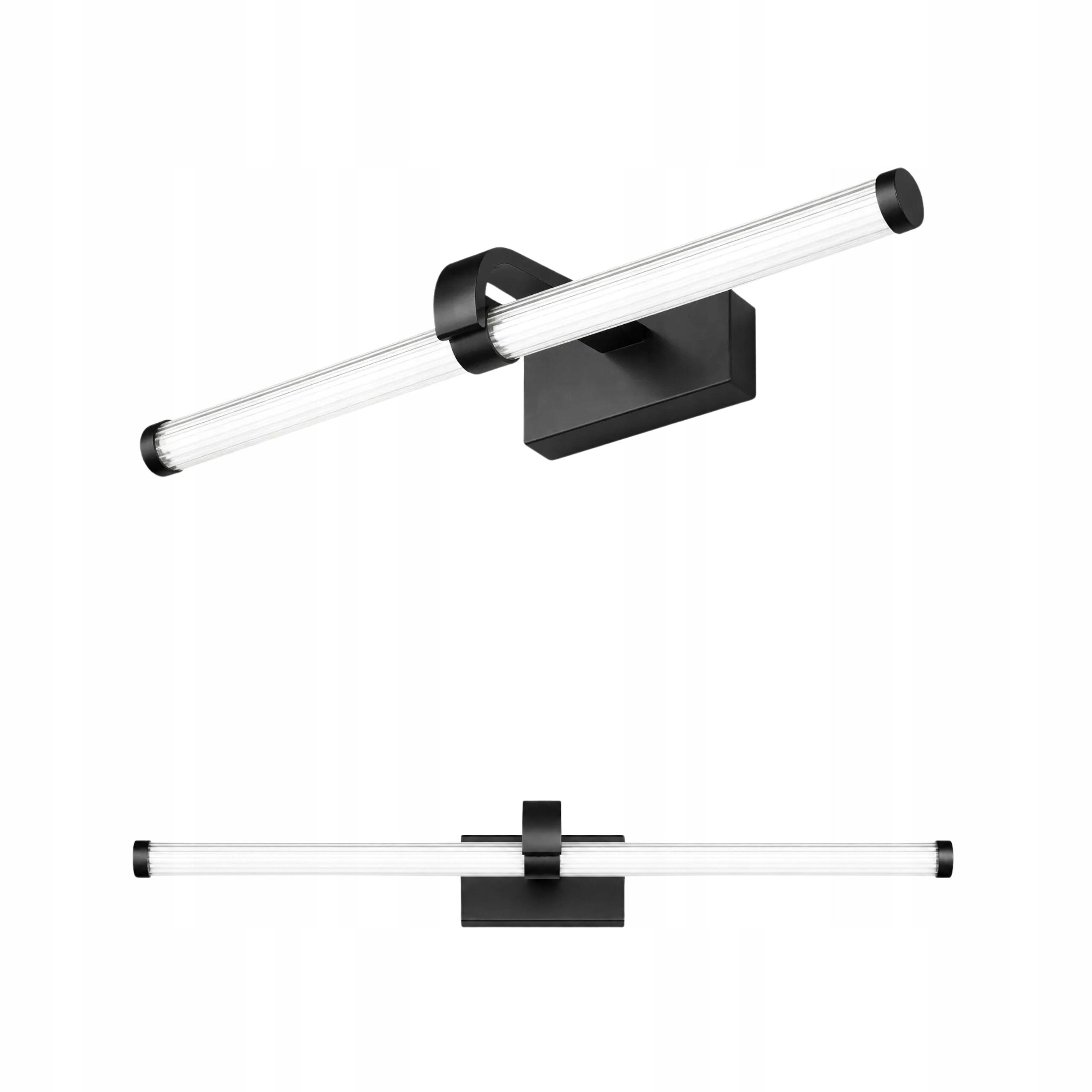 Lineární nástěnné svítidlo 40 cm černé Led Neutrální bílé 9 W do koupelny Toolight
