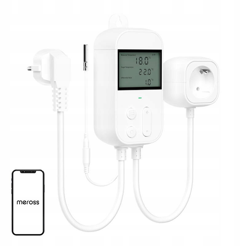 Meross Zásuvka Smart Plug Pro Apple Homekit Regulátor Teploty MTS960HK