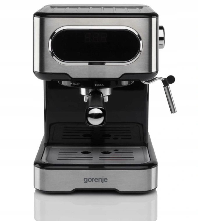 Bankový tlakový stroj Gorenje ESCM15DBK 1100 W strieborná/šedá