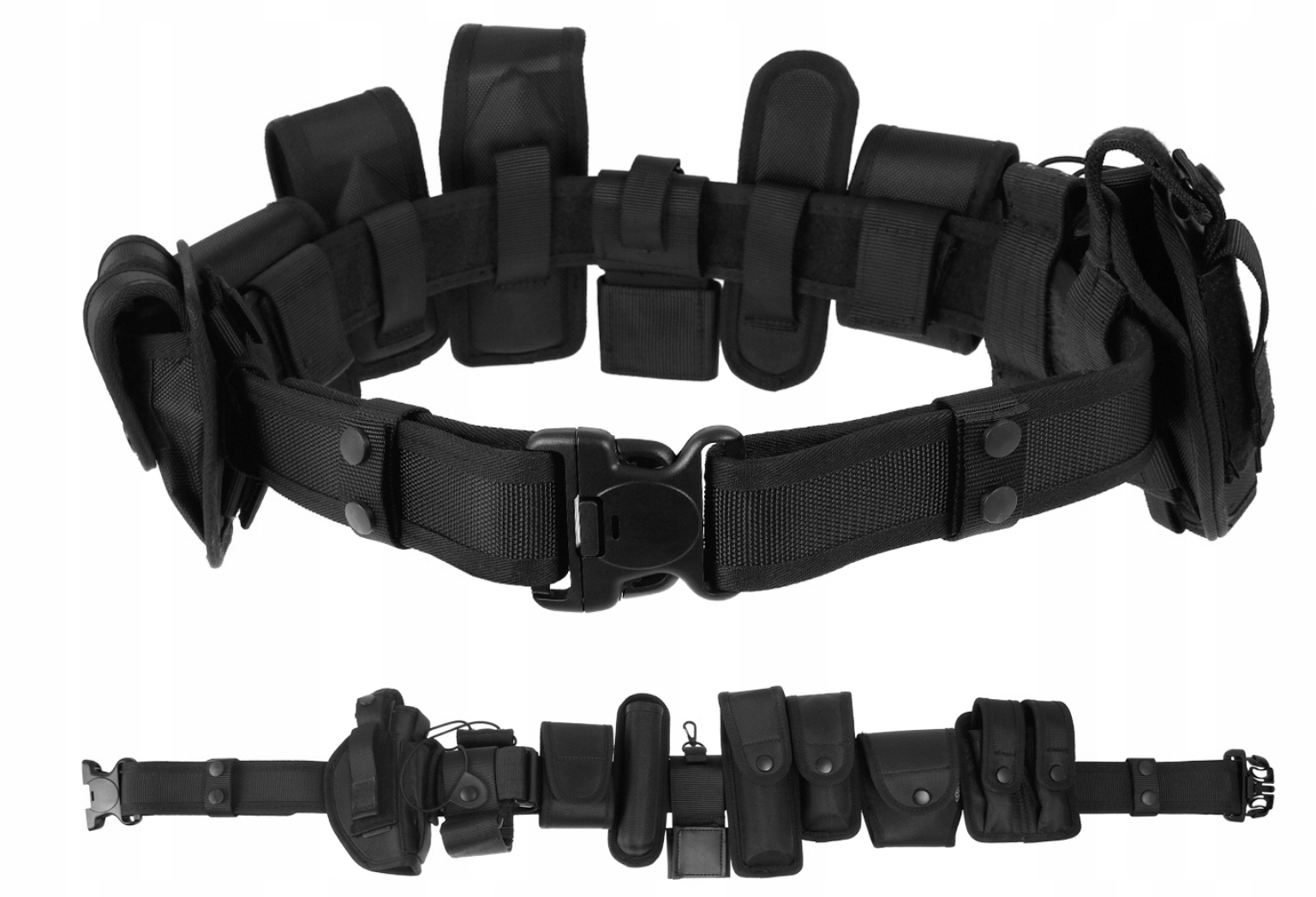 Taktický bojový pás s přezkou Mfh Security, 9 prvků