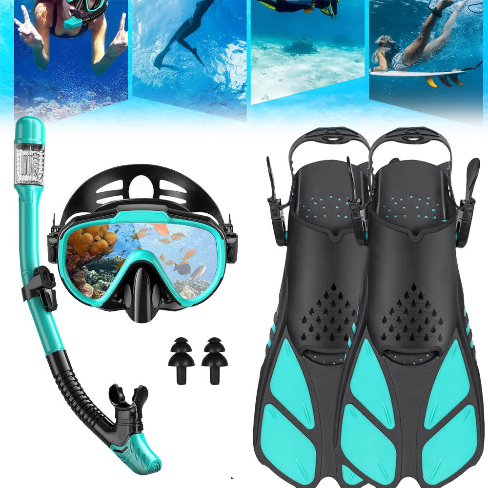 Potápěčské Brýle A Dýmka Na Potápění Brýle A Šnorchl Na Šnorchlování ploutve L/XL