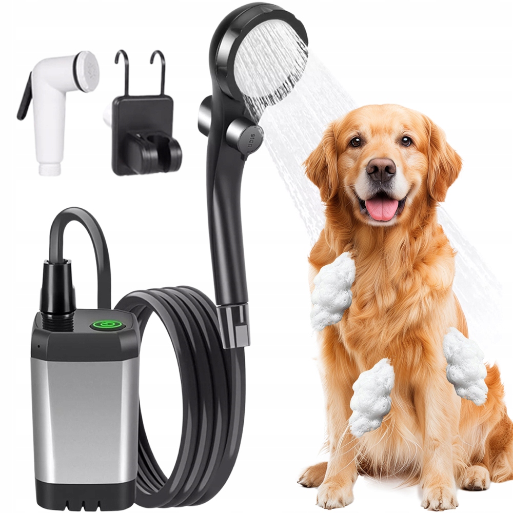 Přenosný turistický kempingový sprchový kout s Led displejem do auta, velikost 20 l