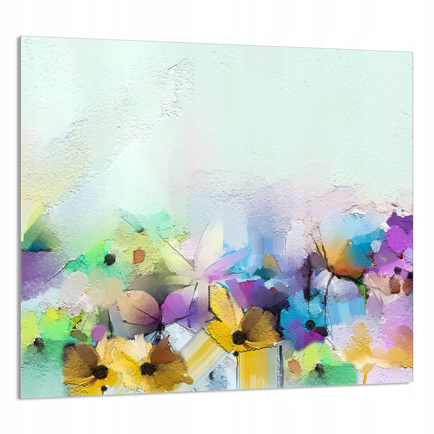 Skleněný Panel Do Kuchyně 65x60 Květiny Tvrzené Sklo