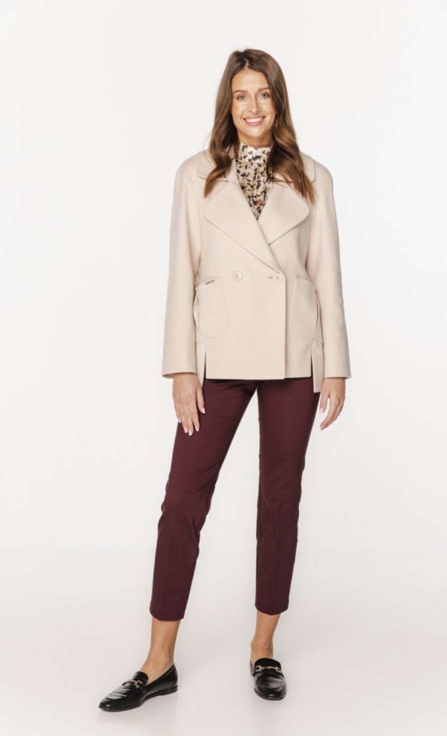 Passero dámský kabát krátký bez kapuce jaro léto Emma velikost 40