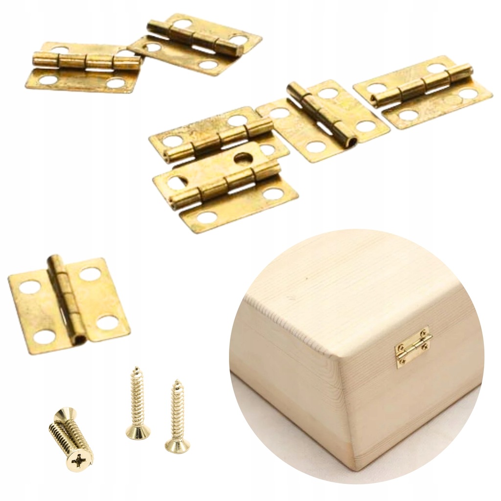 Splétaný Závěs pro dveře nábytkových skříní Zlatý 25x15mm 10 Ks