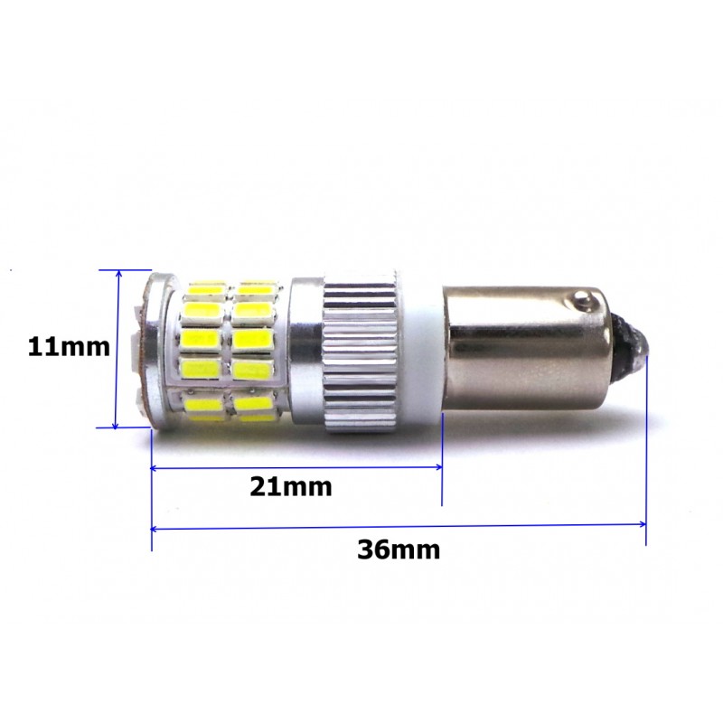 H21W LED żarówka BAY9S 12-24V CANBUS biała mocna Typ żarówki H21W