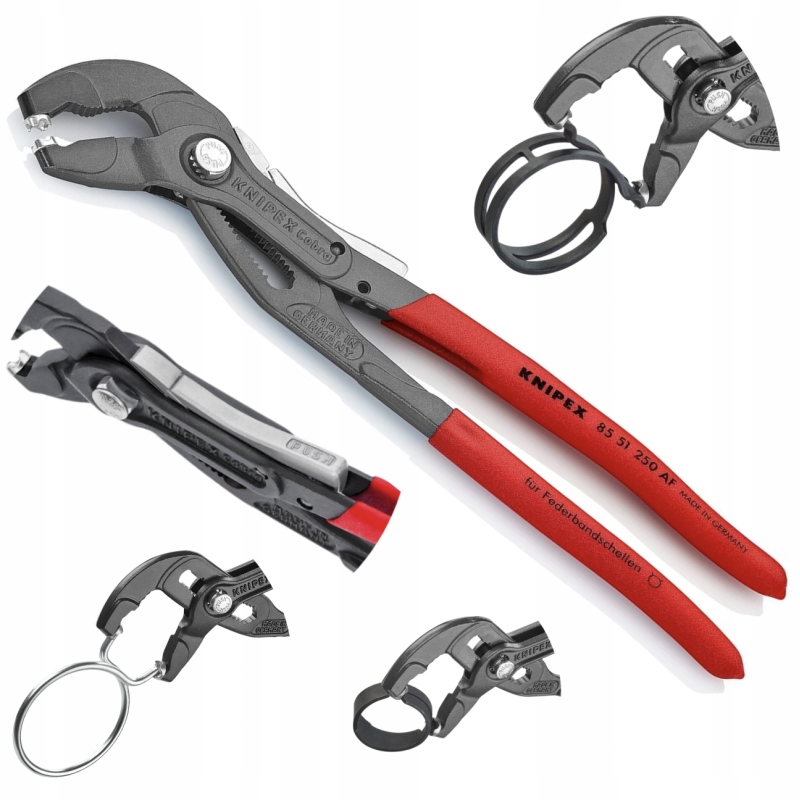 Knipex 85 51 250 Af szczypce do zacisków sprężynowych z blokadą