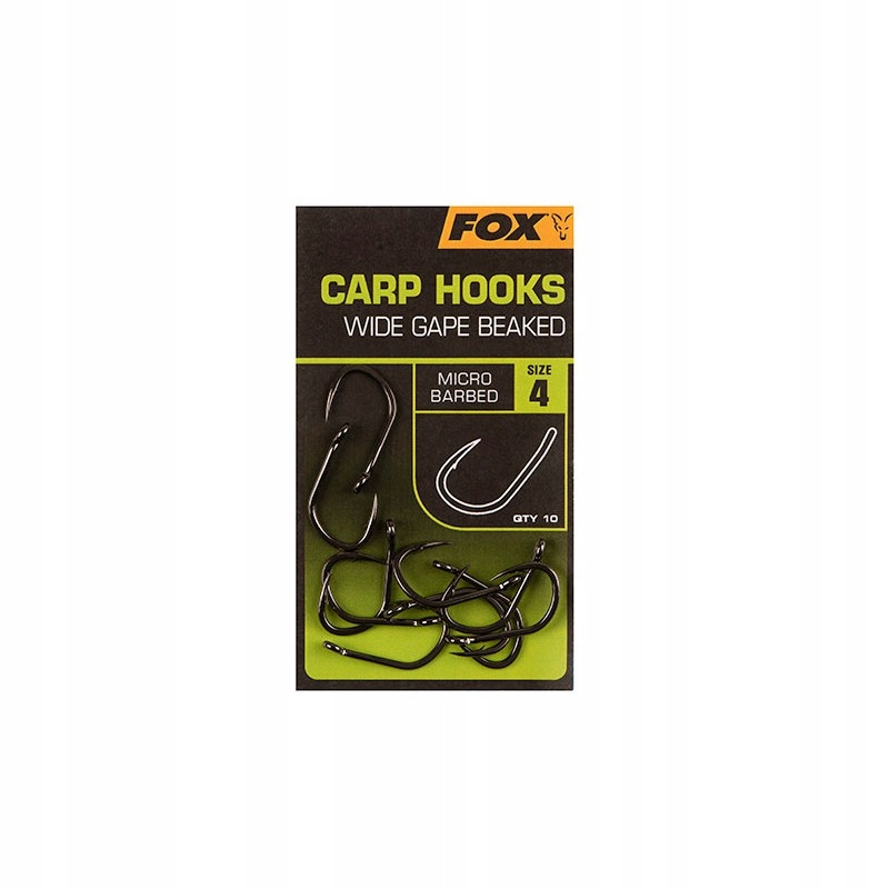 Fox Carp Hooks Wide Gape Beaked Rozmiar "2" 10szt/op