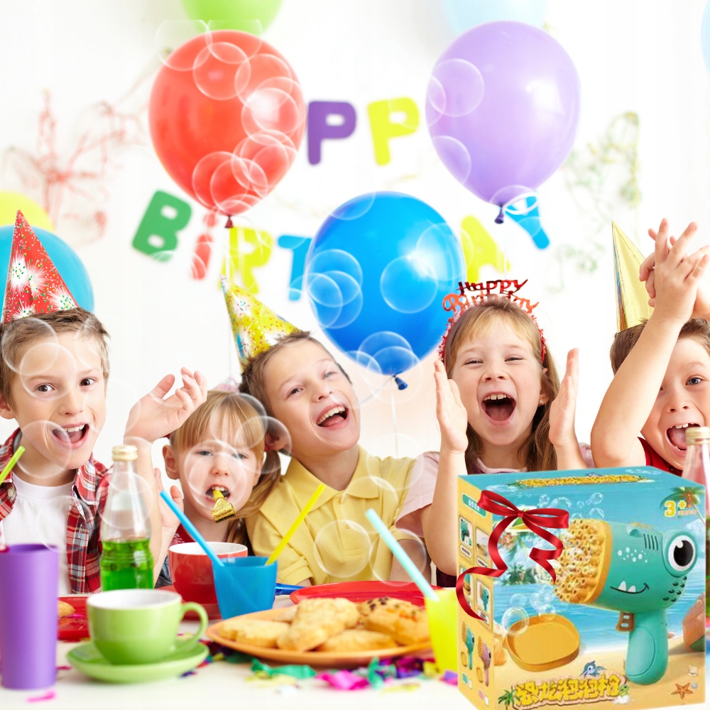 MASZYNA DO BANIEK WYTWORNICA + PŁYN NA BAŃKI PISTOLET DO BANIEK MYDLANYCH Bohater Inny