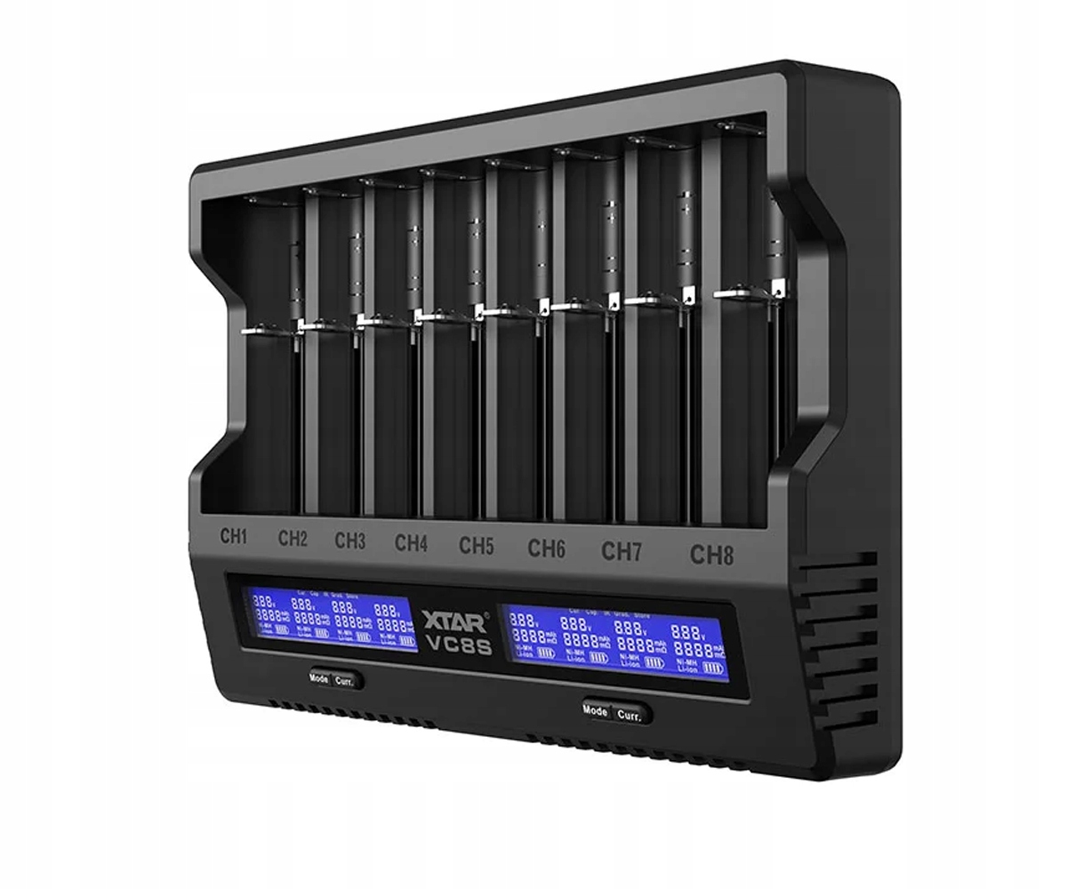 Inteligentní nabíječka Xtar VC8S 10440-26650 Aaa/ Aa/ Sc/ C Li-ION Ni-MH