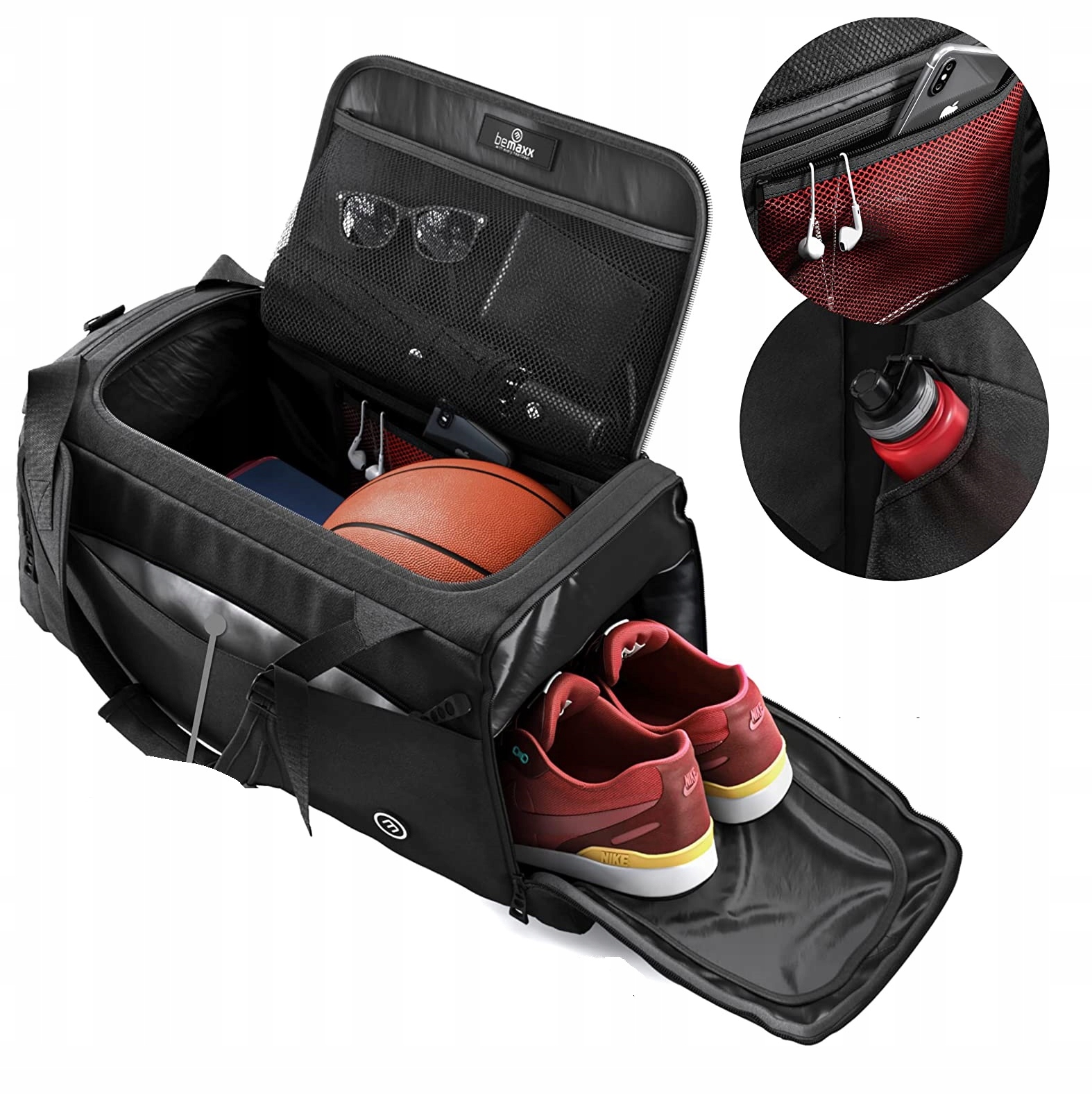 TORBA TRENINGOWA SPORTOWAPLECAK 2w1 NA BUTY PODRÓŻ