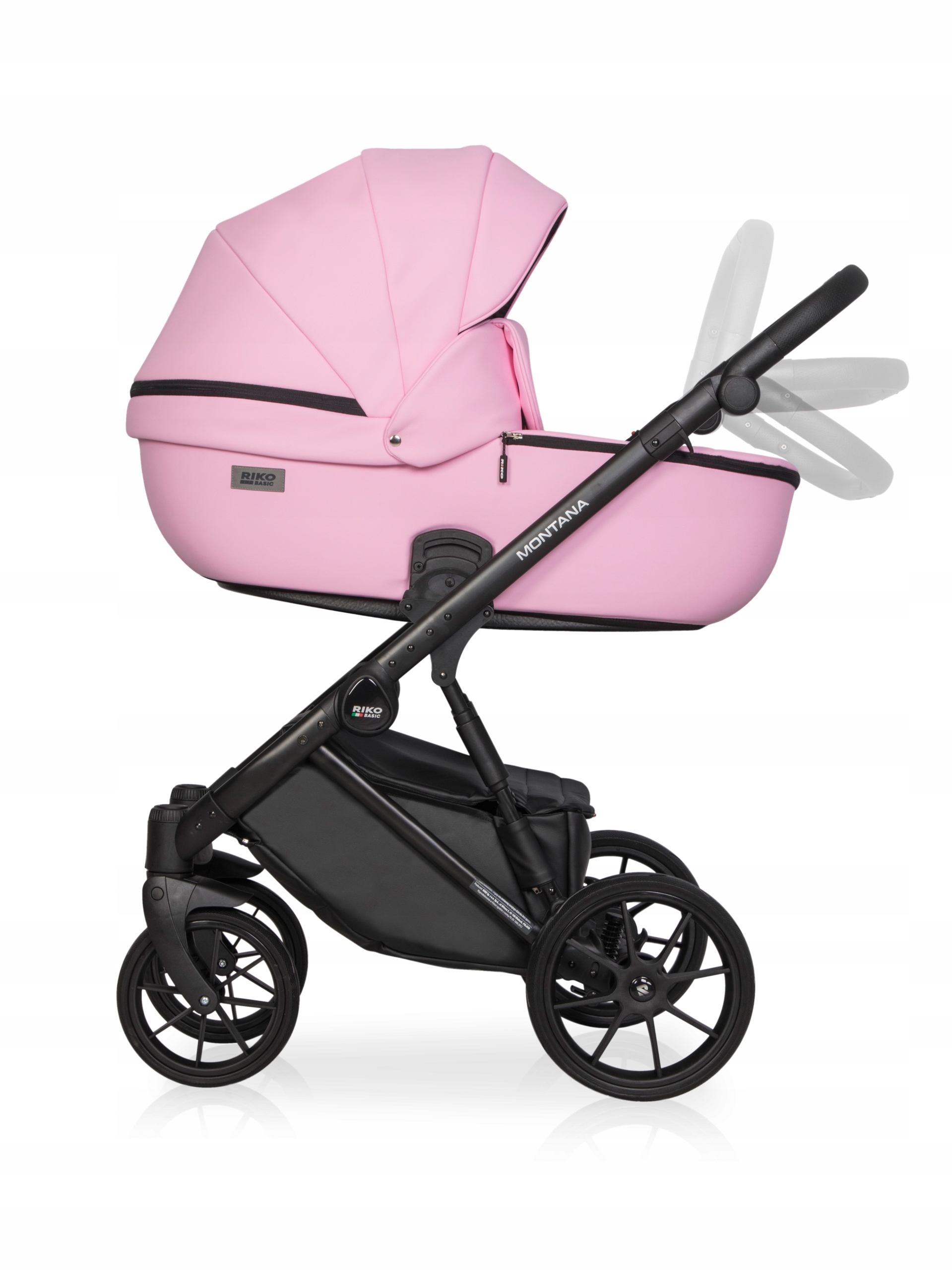 RIKO BASIC MONTANA ECCO WÓZEK DZIECIĘCY 3W1 - KOLOR 14 CANDY Z ADAPTERAMI Model Montana Ecco