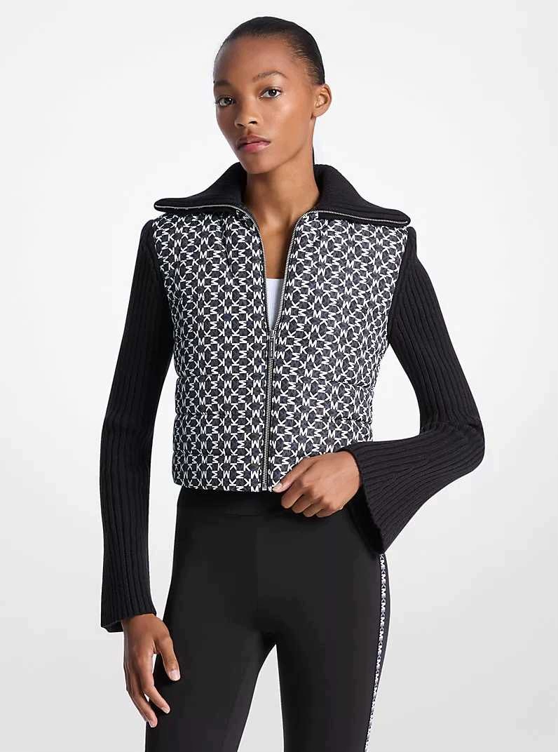 Michael Kors dámská bunda Quilted Graphic černá M