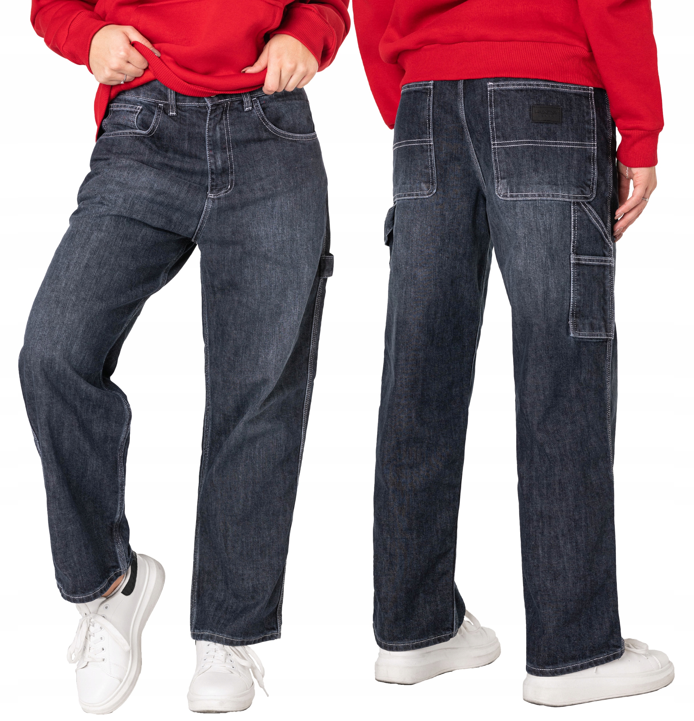 Dámské džíny Džíny švédské s volnými širokými nohavicemi Hunter 875 velikost M