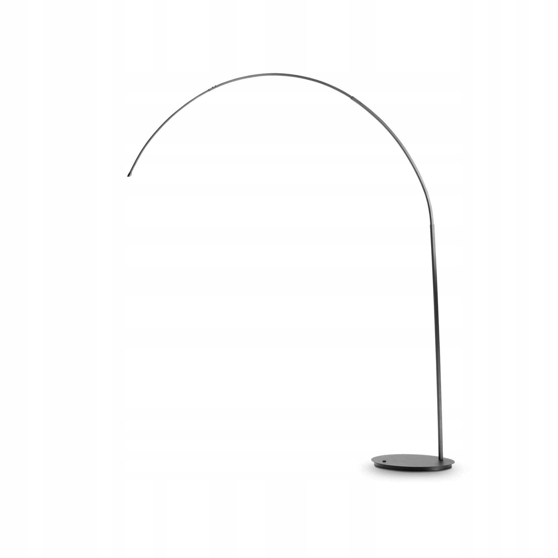 Stojacia lampa Ideal Lux Dorsale čierna E27 kov 2280mm