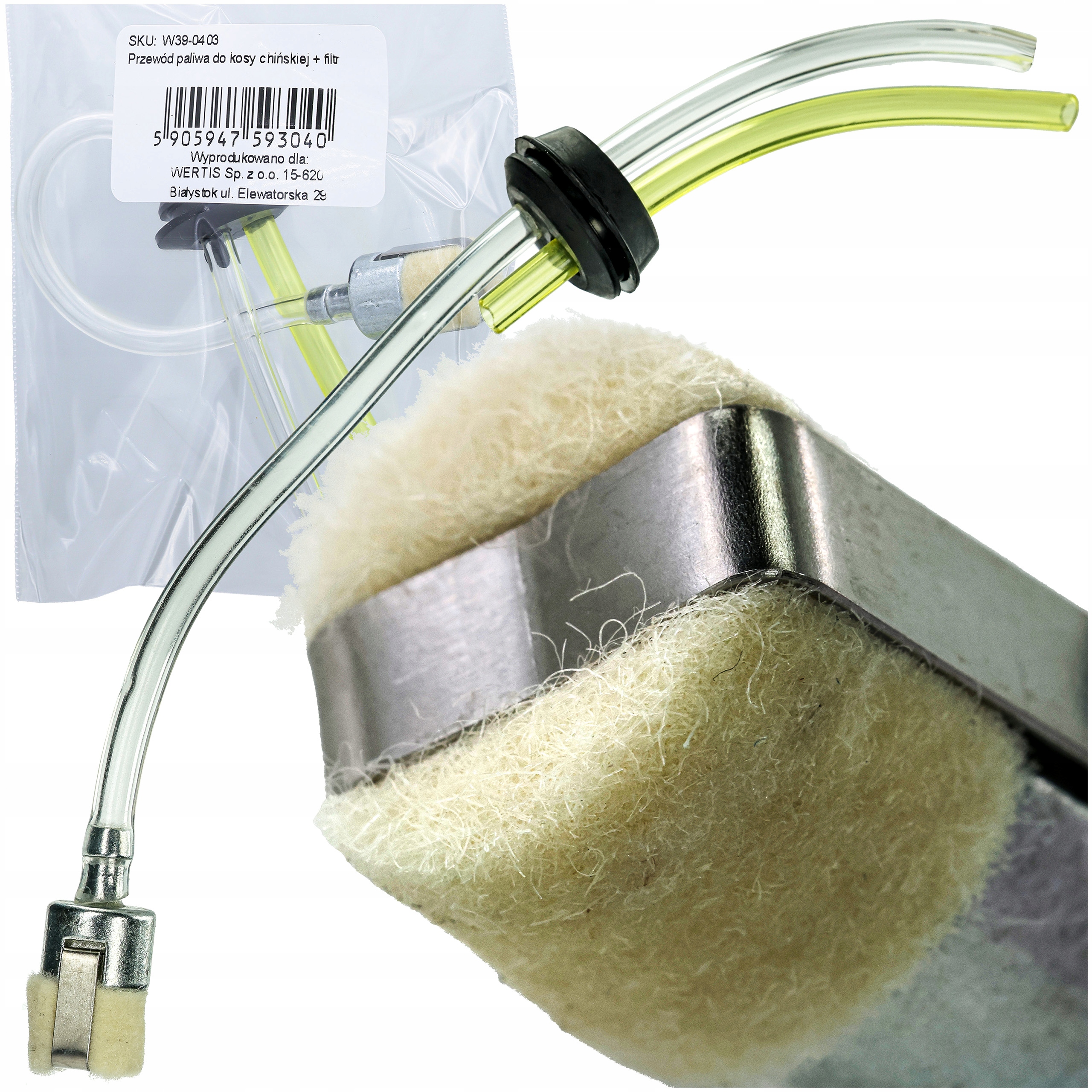 WĘŻYK PALIWA DO KOSY FILTR PALIWA DO KOSY PRZEWÓD PALIWOWY KOSY SPALINOWEJ