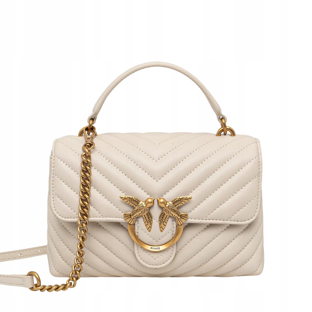 Pinko Béžová psaníčko Love Lady Puff Mini CL