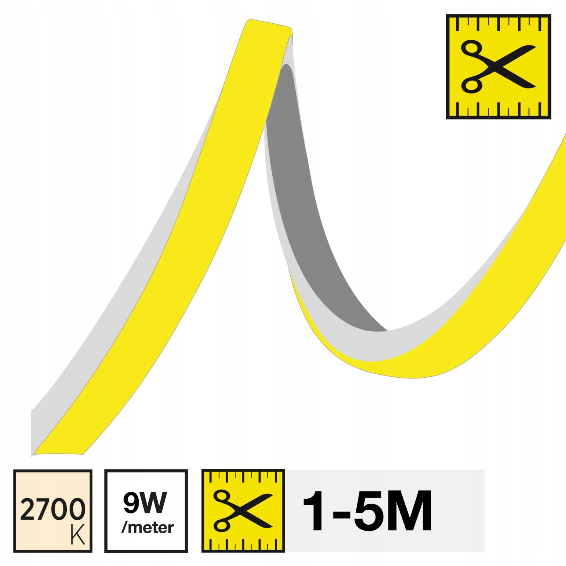 Led pásik Slc Neon Full Flex 2700K 9W 430LM 1-5M IP67