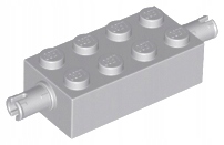 

Lego 6249 Klocek z osiami 2x4 szary jasn Nowy (4g)