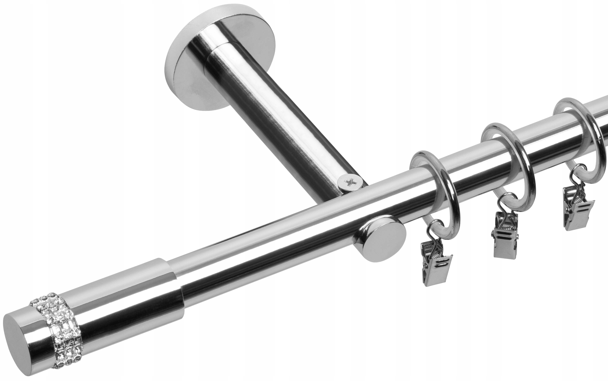 

Karnisz Pojedynczy Chrom Połysk 19 mm 180 cm