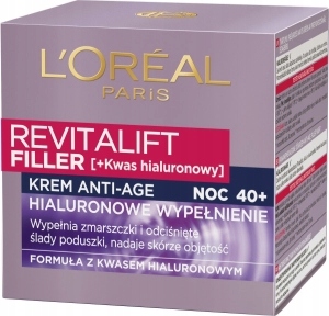 Revitalift Filler 40+ Krém na obličej 50 ml Noční Hyaluronová výplň Lorea