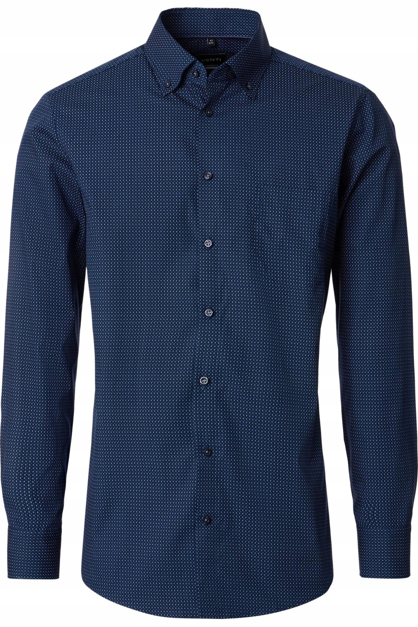 Venti Velká Elegantní Košile, Velké Rozměry, Modrá, 6XL, 54