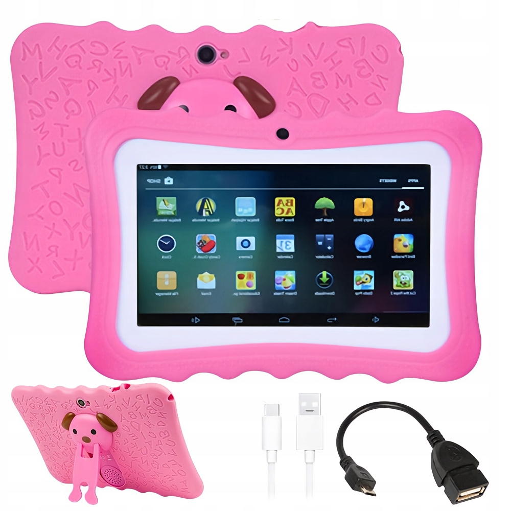 Tablet Pro Děti Android Vzdělávací Hry Hračky Wifi 2GB 32GB Paměť Pouzdro