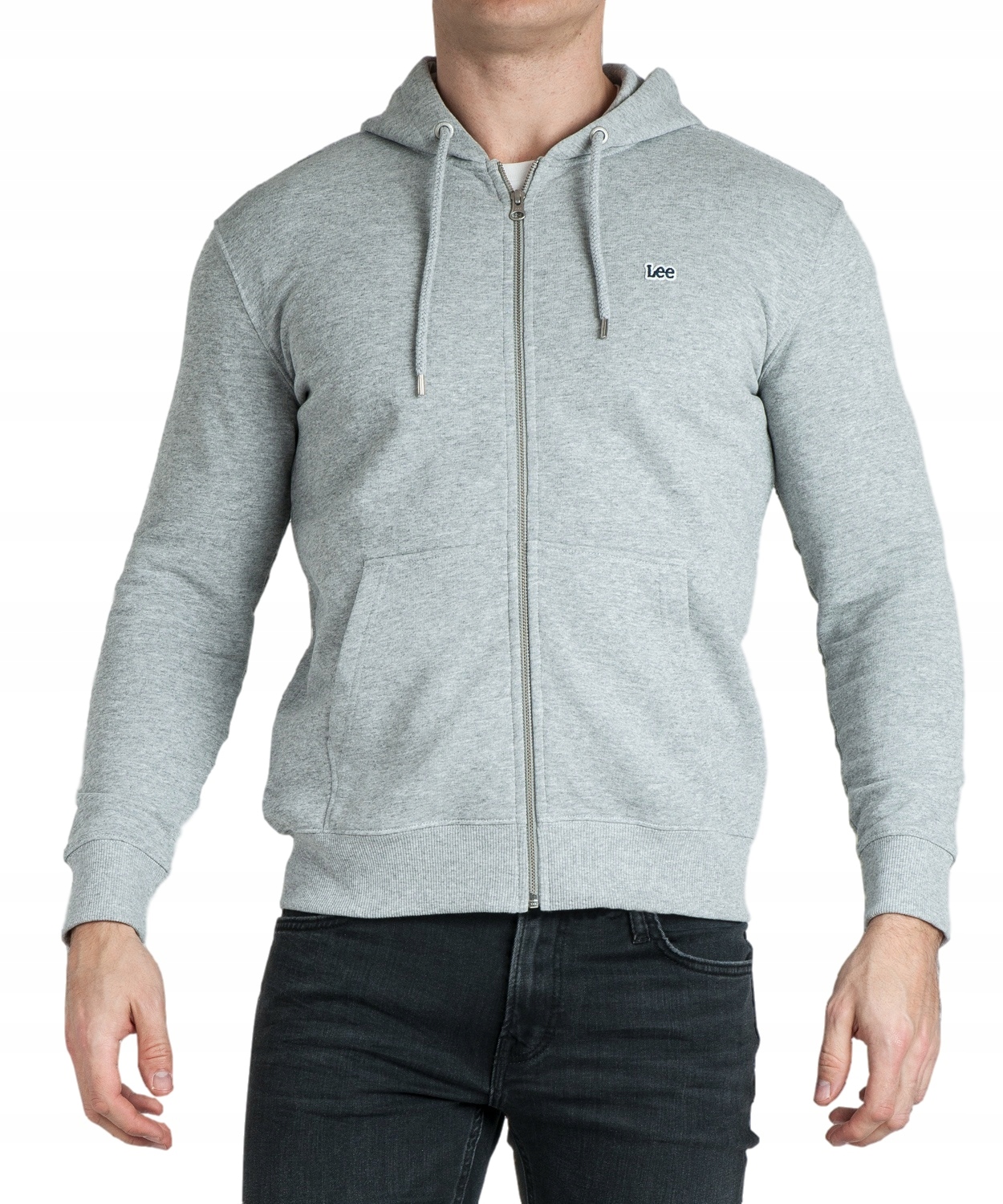 

Lee Basic Zip Through Hoodie L80KSPMP Grey Mele M