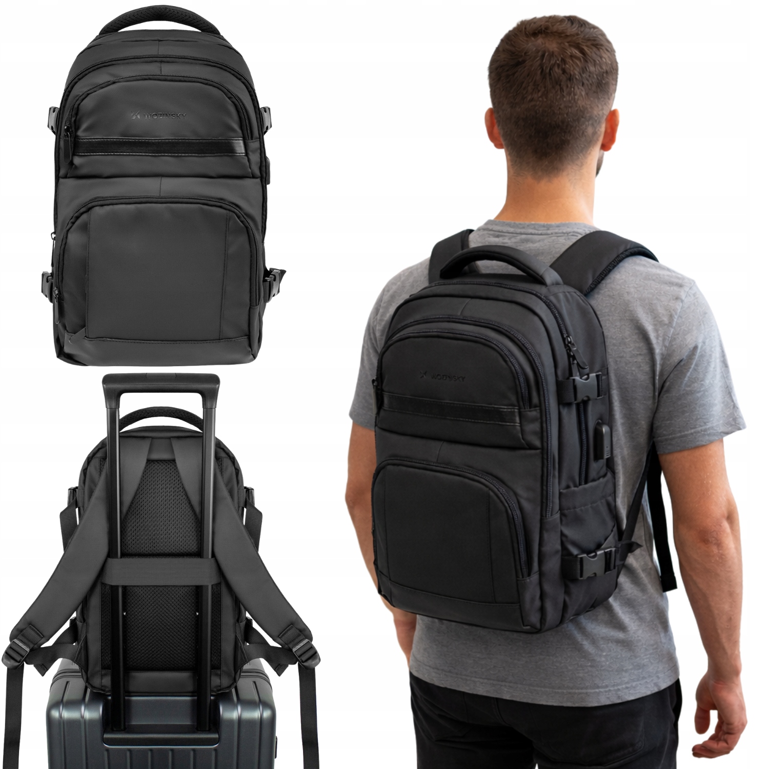 Batoh Do Letadla Cestovní Ryanair 40x20x25 Kabinový Lehký Na Notebook