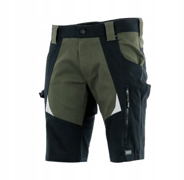 Krótkie Szorty Robocze Spodenki Cottonflex Sara r. S oliwka