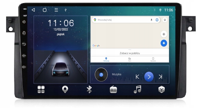 Gps Rádio Android Bt Bmw E46 1998-2005 64GB Sim