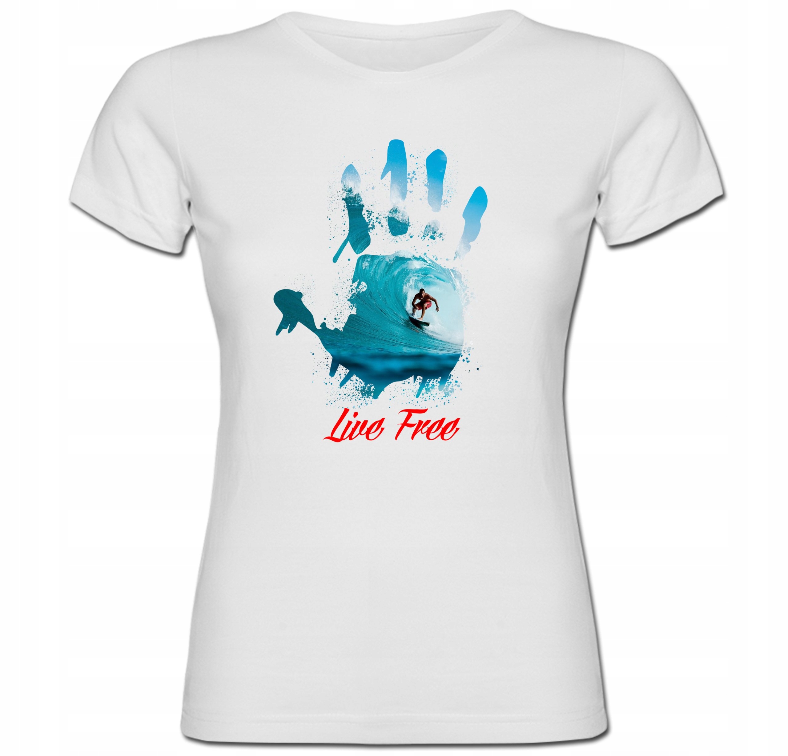 

Tshirt Surfer Deska Morze Fala Wave Surfing S