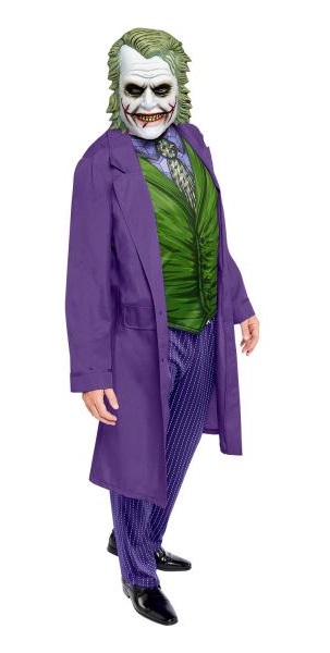 Kostým Joker Oblek XL Komiks Halloween Batman Klaun licencovaný