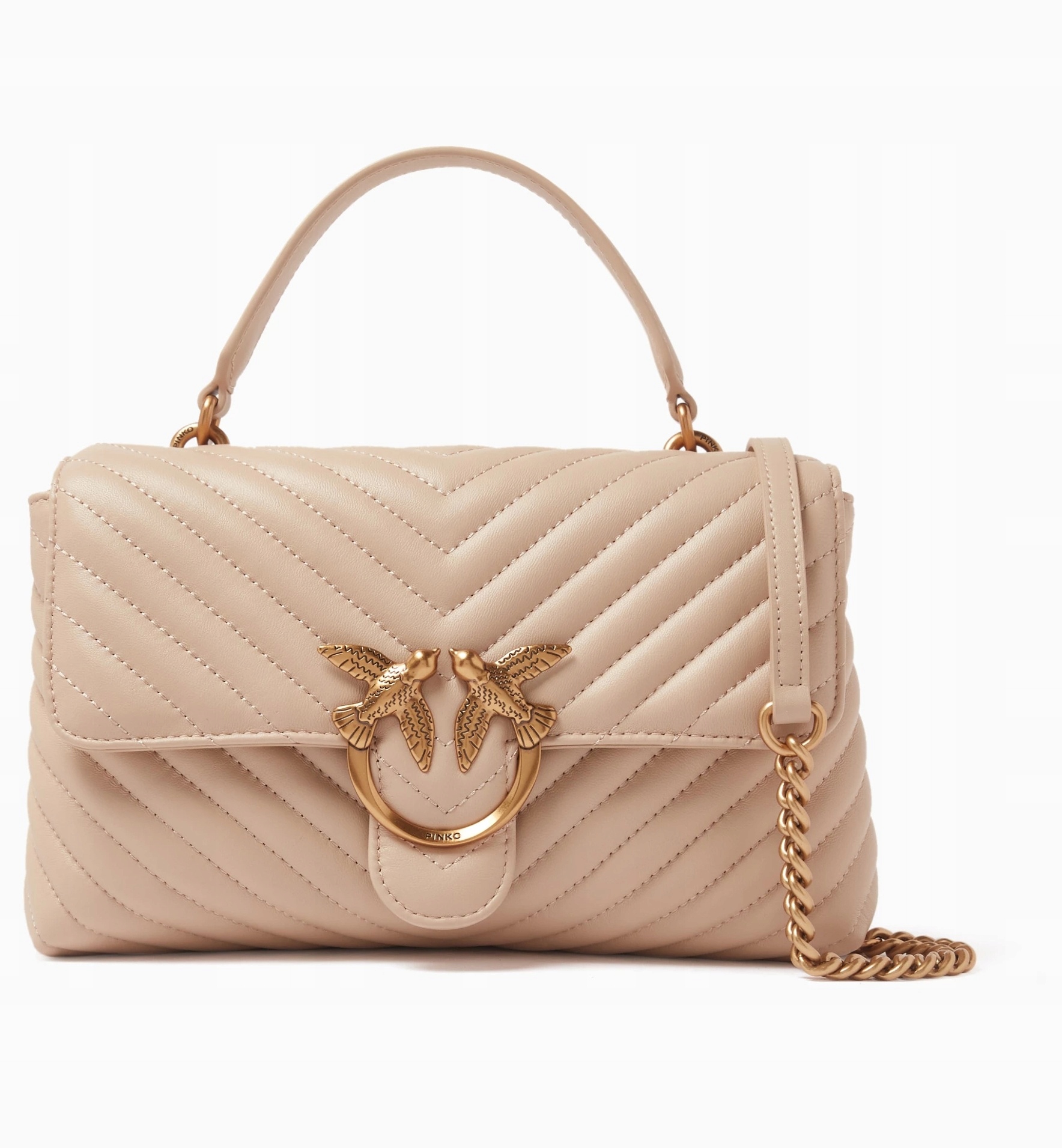 Pinko značková dámská kabelka kabelka přes rameno Love Lady Puff Novinka Pudrová růžová
