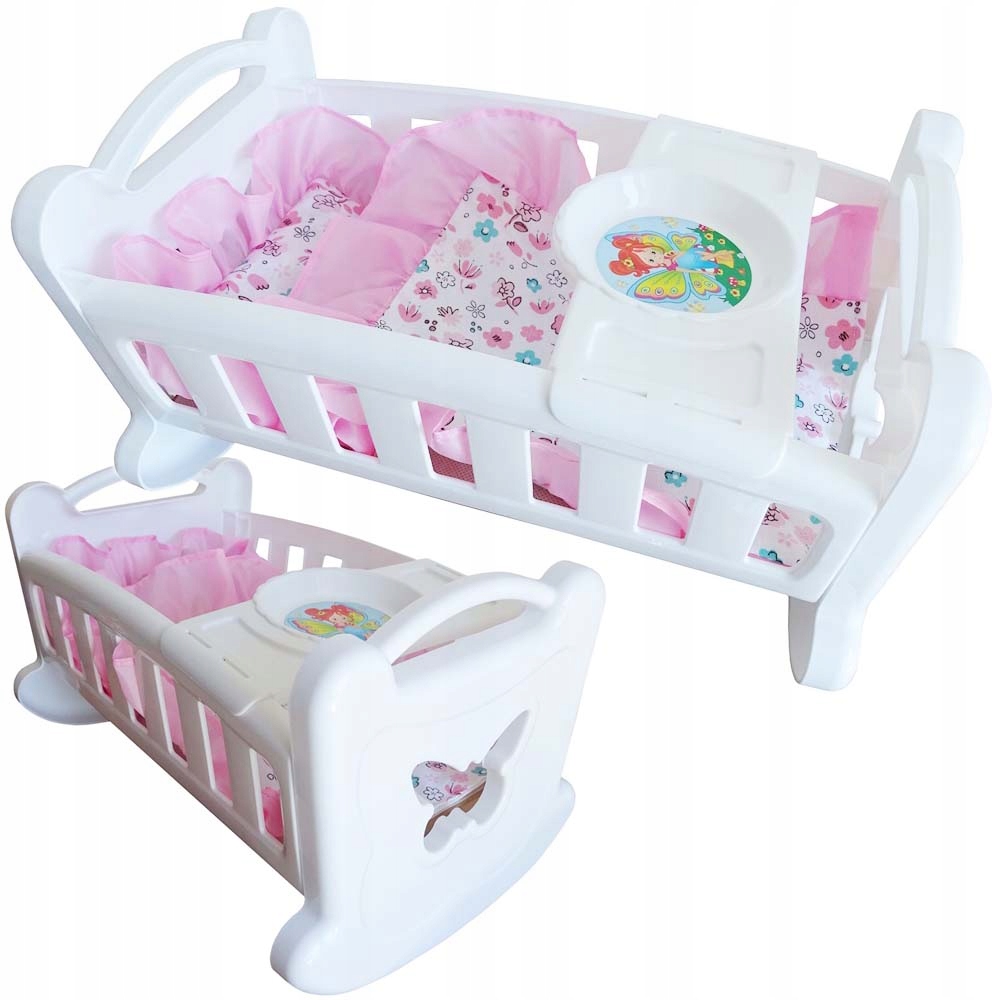 KOŁYSKA MOTYLEK DLA LALEK LALKI + TACKA + POŚCIEL Marka inna