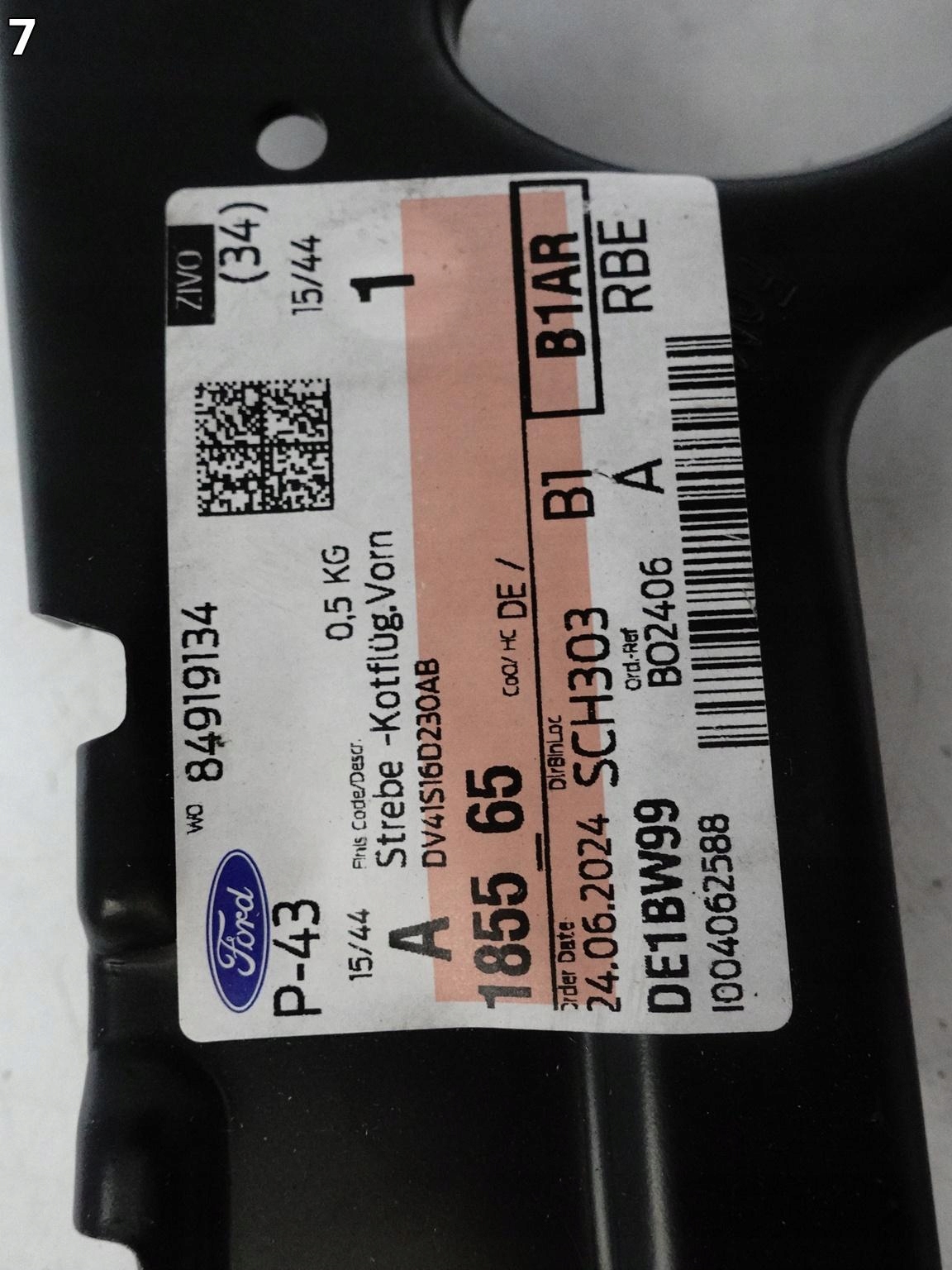 FORD FOCUS III KUGA II C-MAX II Support Support plaque Poignée Aile Droite Avant