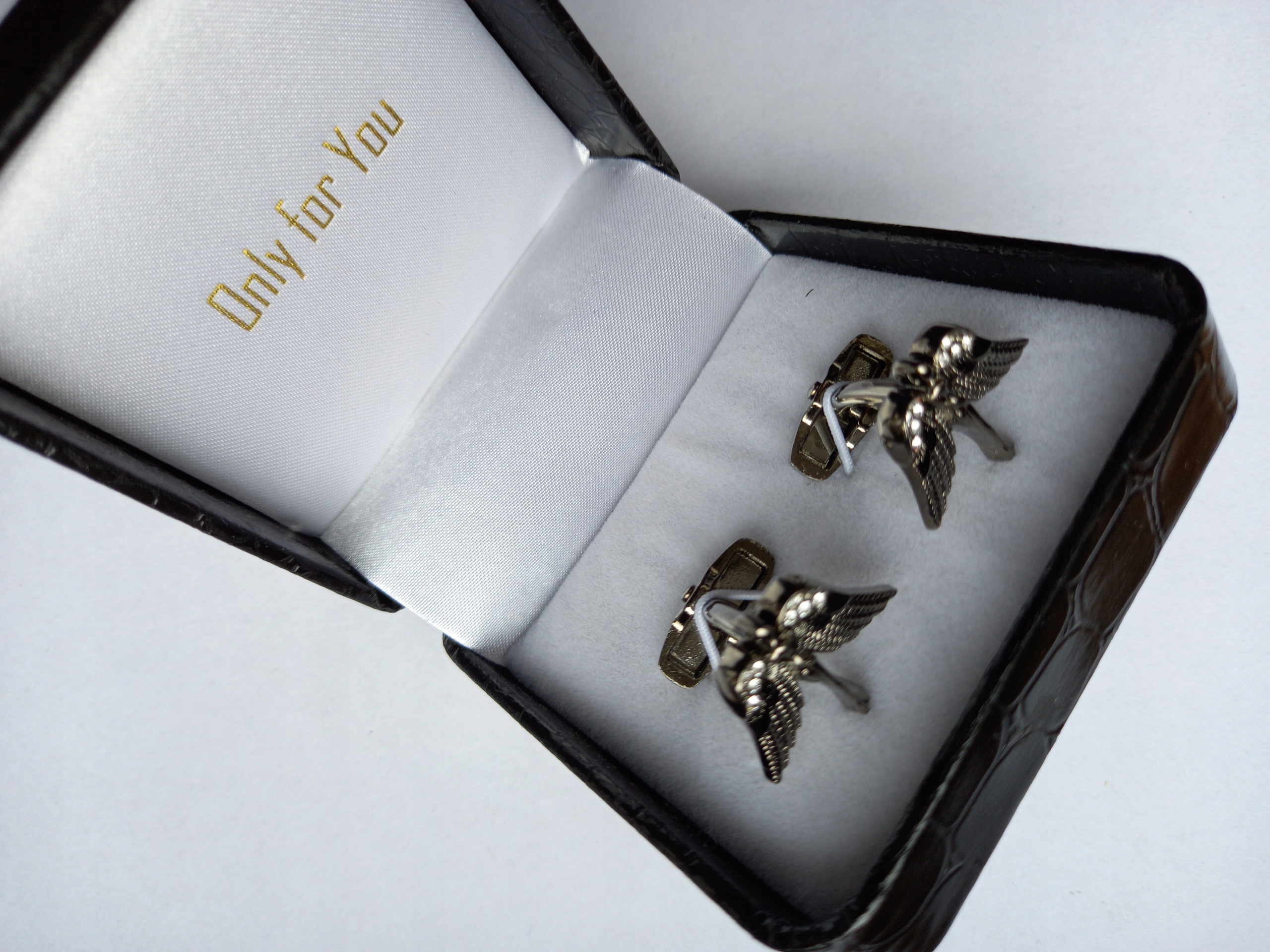 Stylové manžetové knoflíčky na košili Anděl