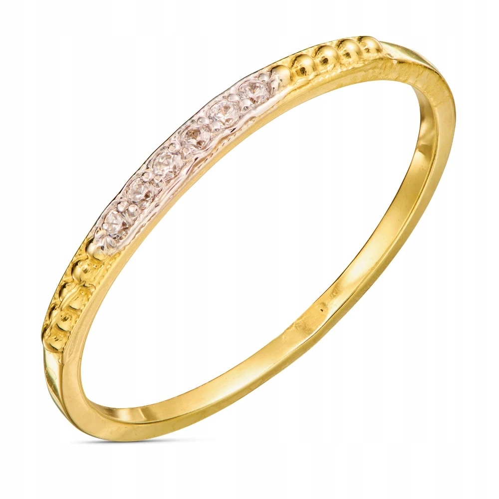 Prsten Prstýnek S Kameny Zirkony Minimalistický Tenký Vel.