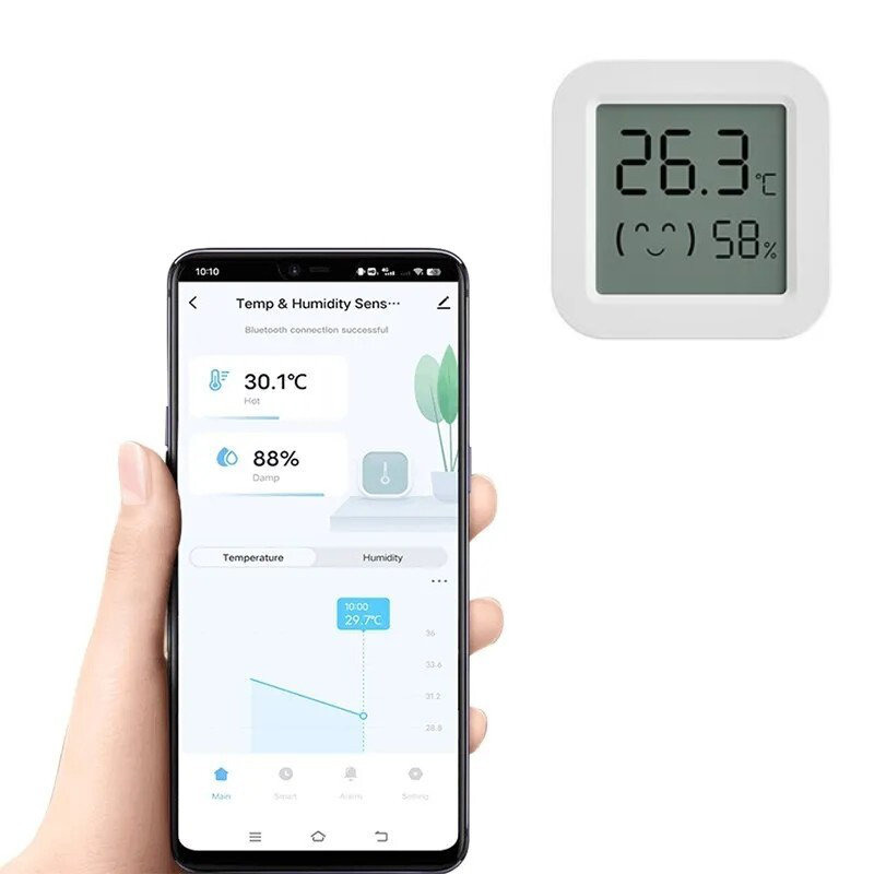 TERMOHIGROMETR Czujnik z Funkcją Odczytu przez Telefon i BT v5.0 Tuya SMART Rodzaj termohigrometr