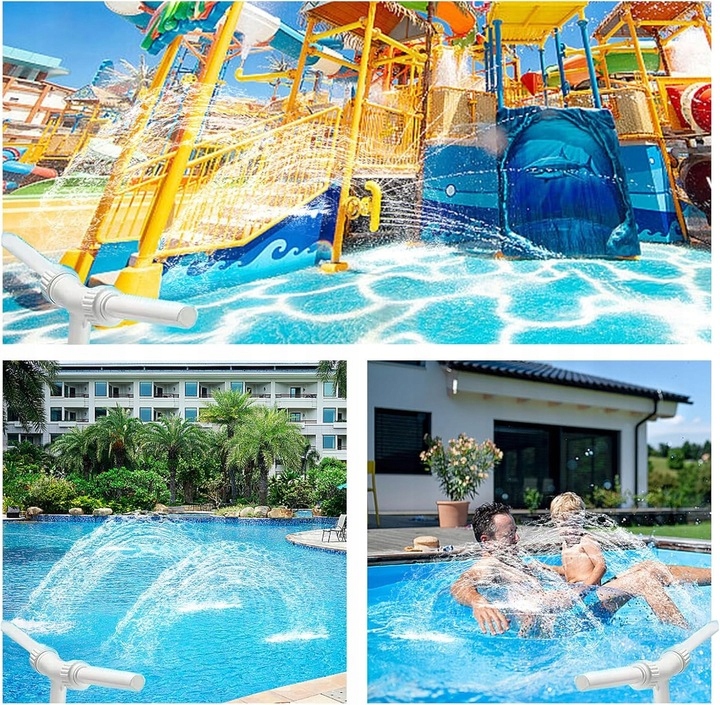 Fontána S Dvojitou Hlavou A Nastavitelným Směrem Průtoku Vody