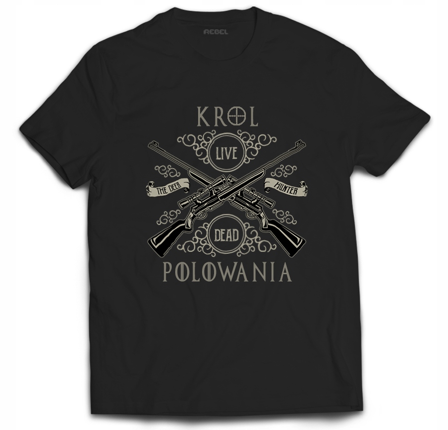 

Tshirt prezent dla myśliwego król polowania S