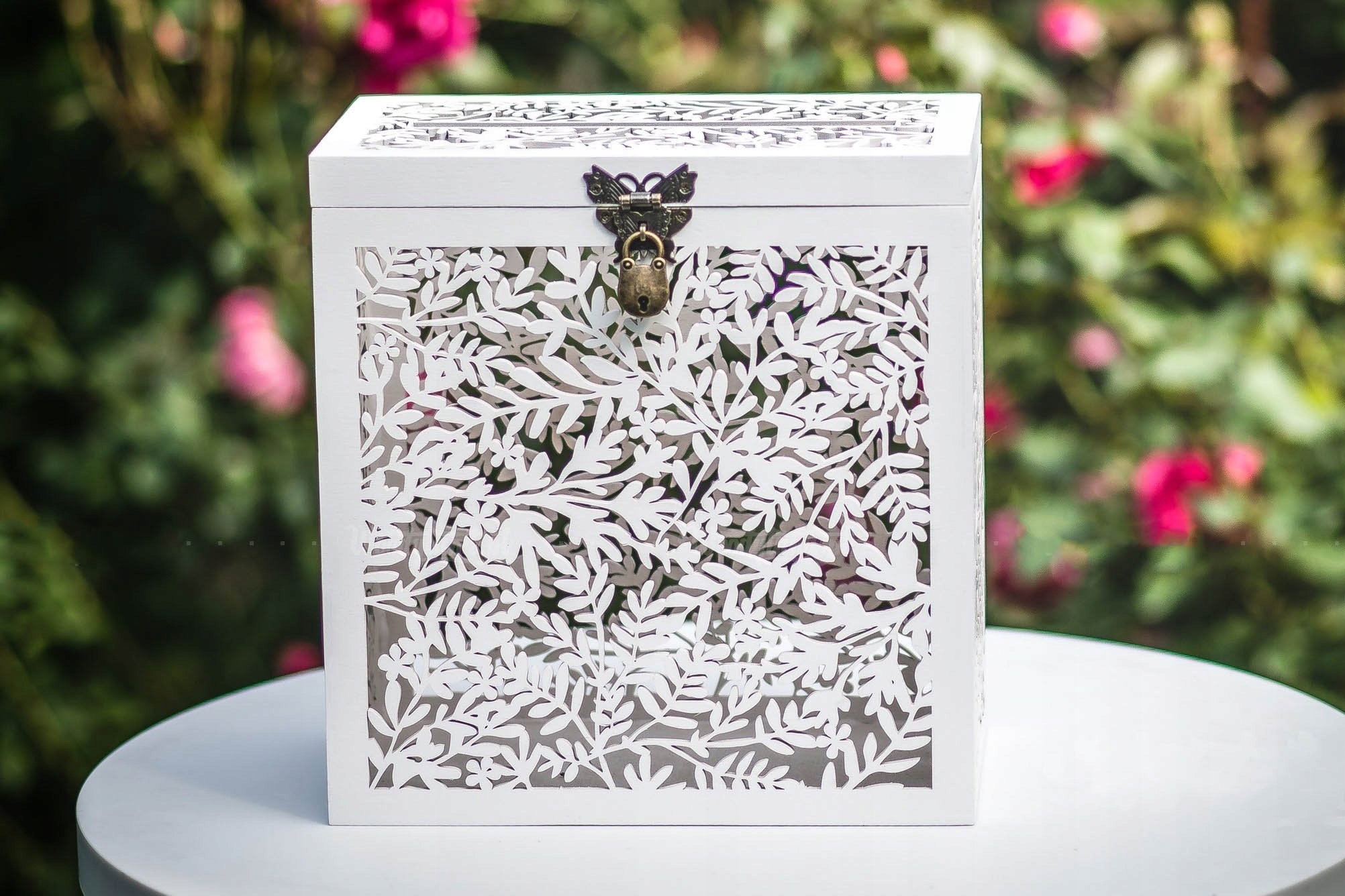 Pudełko NA KOPERTY PIENIĄDZE ŻYCZENIA ŚLUB Ażurowe Marka inny