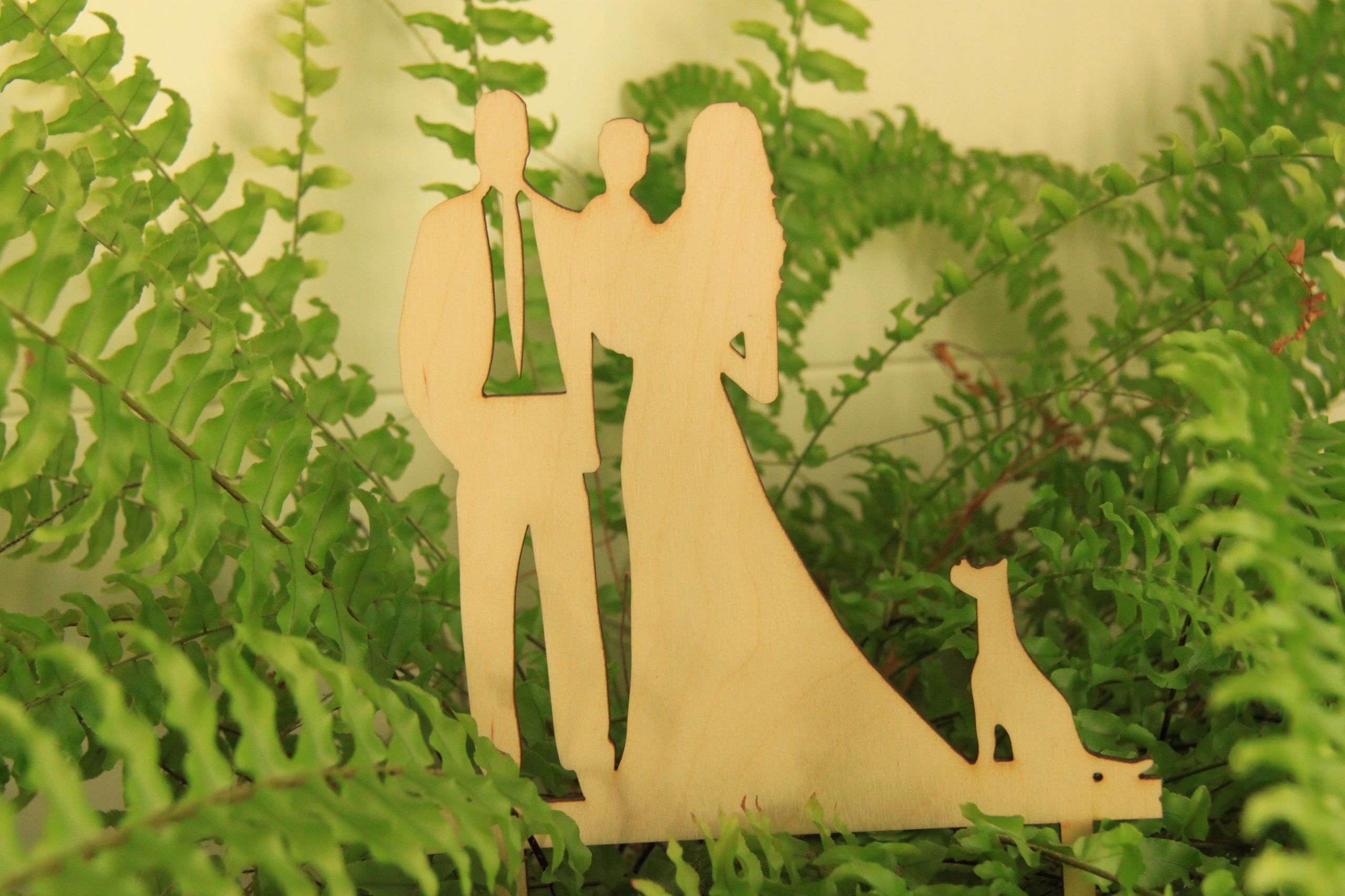 Topper Młoda Para rodzinny z niemowlakiem z psem Marka inna