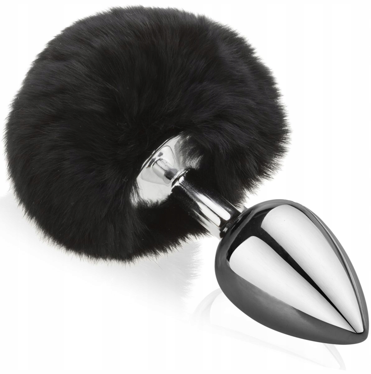 

Stalowy Korek Analny Plug Z Puchatym Ogonkiem Kitą